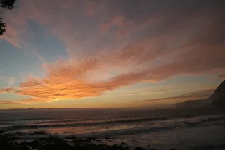 天空，大海，景观，云，海滩，日落，地平线
