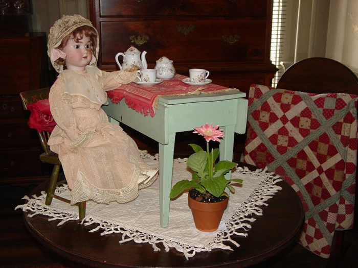 娃娃，茶，党，女孩，玩具，裙子，童年，Cup