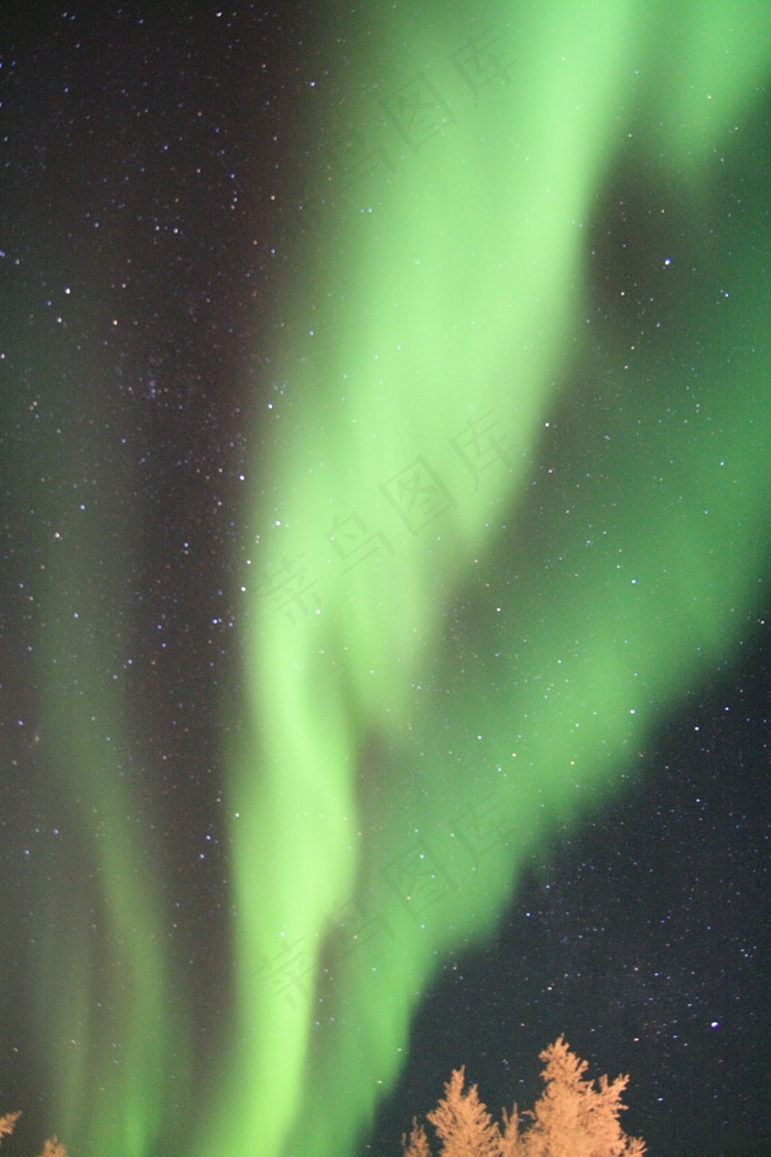 极光，夜晚，自然