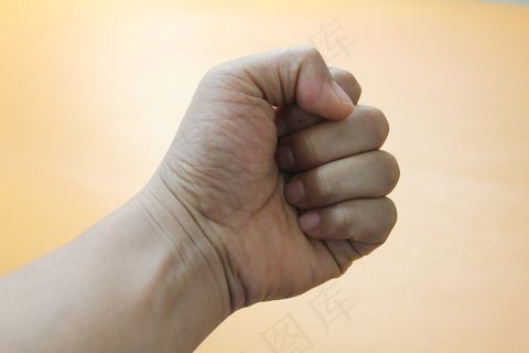 男人，手，拳头