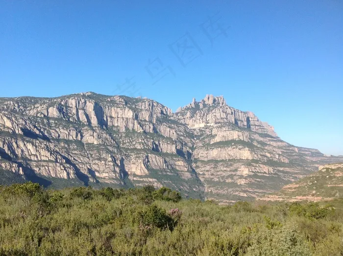 山，自然，岩石，景观