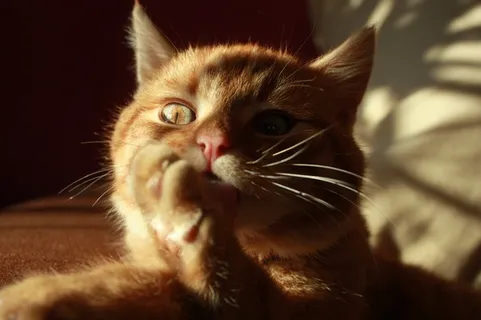 猫，宠物，猫的眼睛，懒惰