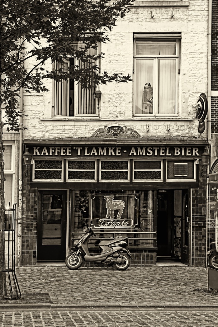 酒吧，两轮车，怀旧，老，啤酒