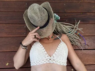 比基尼，女人，泳装，辫子，恐惧，女性