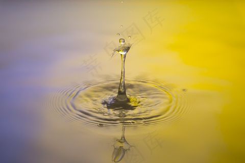 滴水，水，一滴水，水特征，蓝色，喷雾