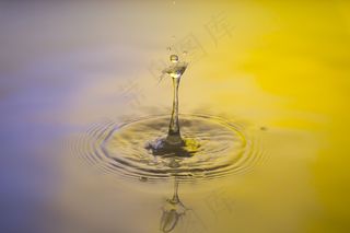 滴水，水，一滴水，水特征，蓝色，喷雾