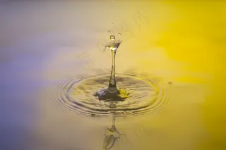 滴水，水，一滴水，水特征，蓝色，喷雾