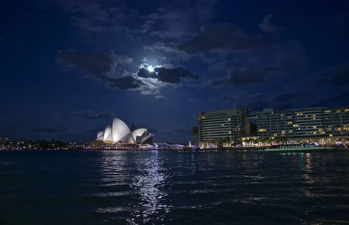 悉尼歌剧院，夜，澳大利亚，海港，地标