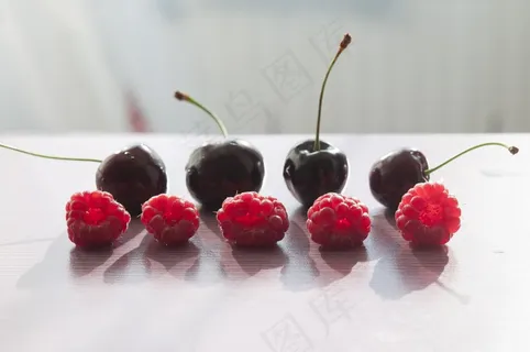 食品，水果，樱桃，吃，素食，新鲜