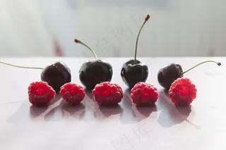 食品，水果，樱桃，吃，素食，新鲜