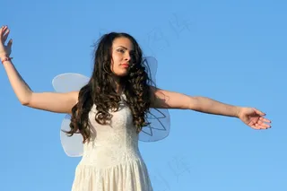 女孩，仙女，翅膀，魔术，美女