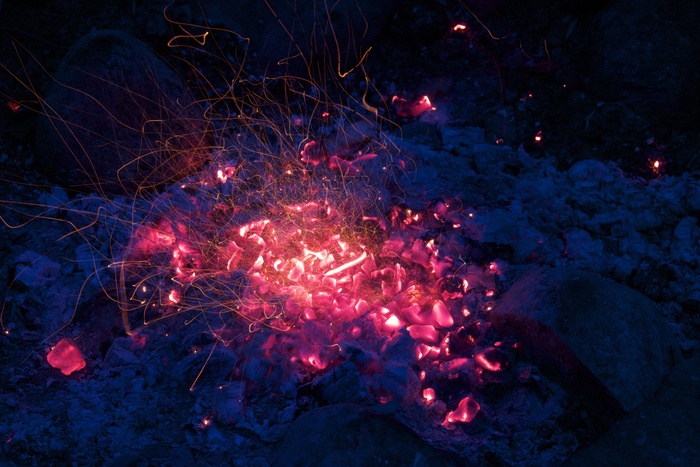 火，火花，痕迹，火焰，很热，热，烧伤，红色，温暖