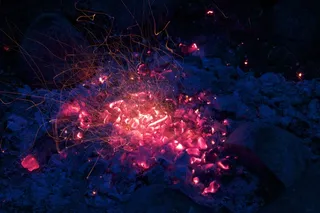 火，火花，痕迹，火焰，很热，热，烧伤，红色，温暖