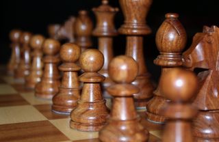 象棋，象棋游戏，农民，国王，女士，赛跑者
