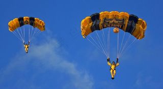 跳伞，跳伞，陆军，降落伞队，降落伞