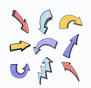 卡通箭头图片