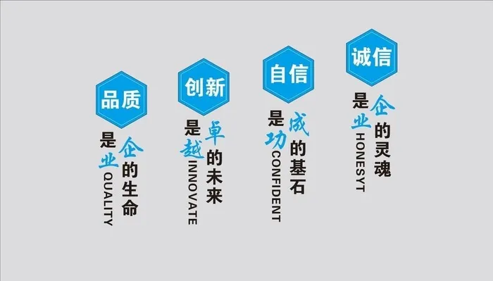 品质创新自信诚信图片cdr矢量模版下载