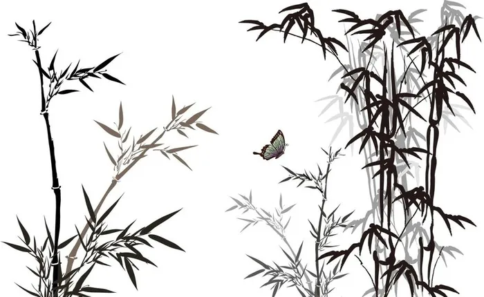 竹子图片cdr矢量模版下载