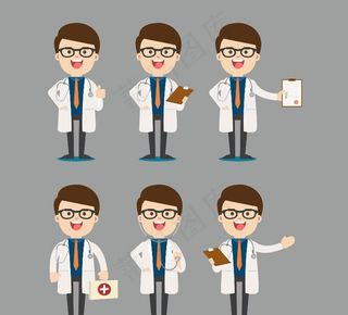 医生插画 图片