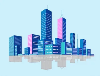 城市剪影 城市建筑轮廓图片