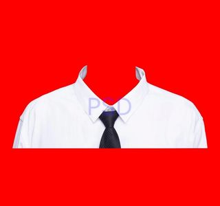 男人白衬衫黑领带psd图片