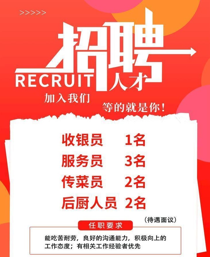 招聘海报图片(5906x8268)psd模版下载