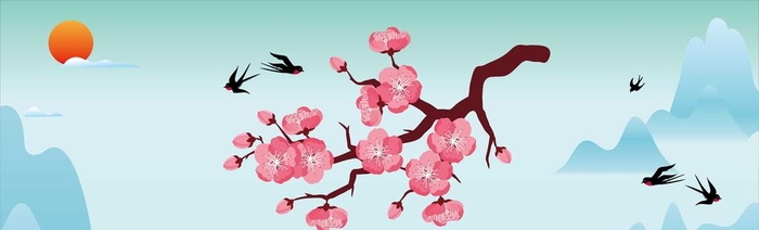 桃花图片cdr矢量模版下载