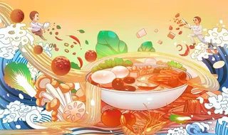 国潮火锅图片