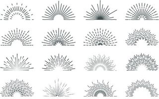 复古放射线条图片
