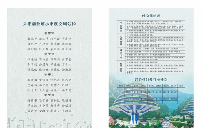 小学生,十大好习惯,中小学生守则,
