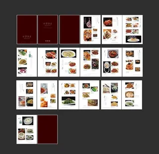 中式菜谱风格图片