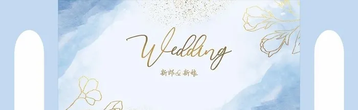 蓝色婚礼图片cdr矢量模版下载