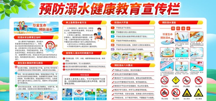 防溺水图片(7087x3543)psd模版下载