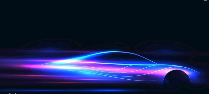黑色光影光效炫酷汽车剪影海报图片ai矢量模版下载