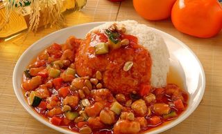 宫保鸡丁盖饭图片