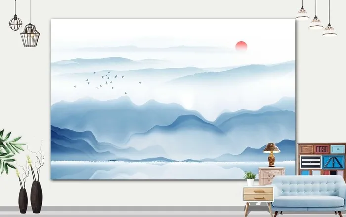 背景墙图片(7800x5500)psd模版下载