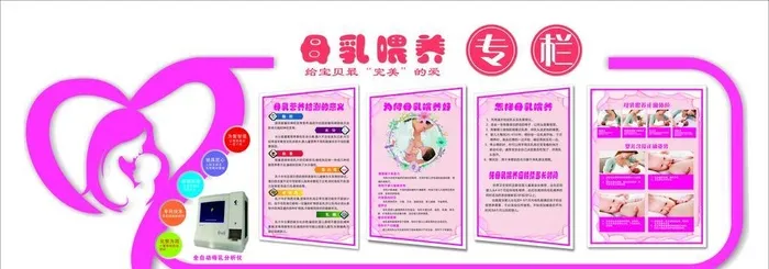 母乳喂养专栏图片cdr矢量模版下载