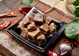 卤味牛肉粒图片