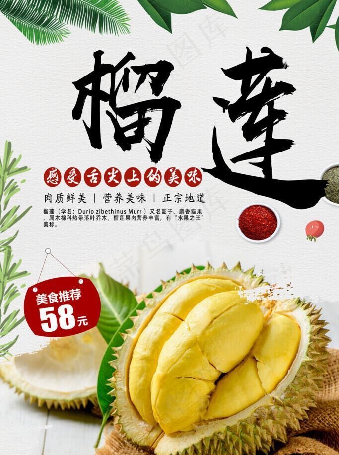 榴莲图片(2835x4252)psd模版下载