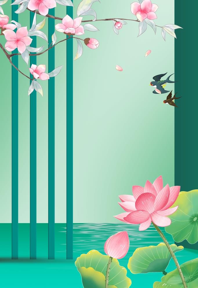 中国风背景图片(3543x5315)psd模版下载