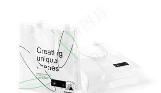 透明手提袋样机图片