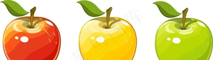 手绘矢量苹果图片ai矢量模版下载