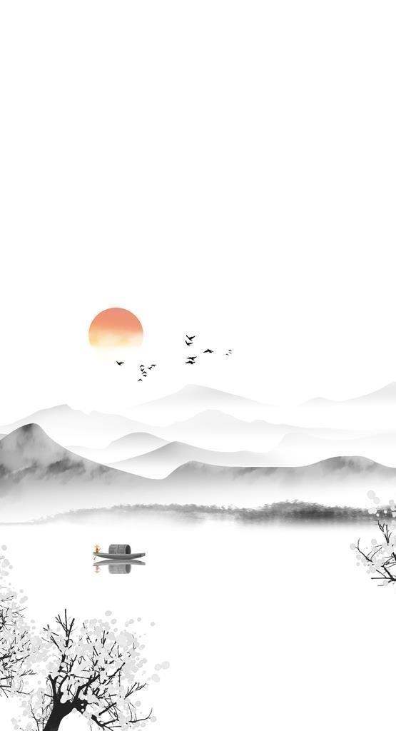 中国风背景图片(3543x5315)psd模版下载