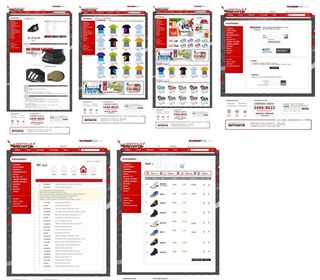 红色衣妆类买卖网站模板图片