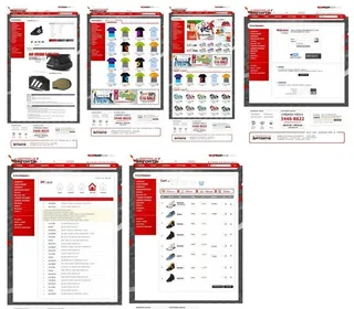 红色衣妆类买卖网站模板图片