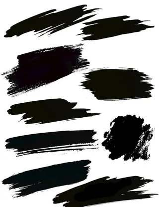 笔刷 毛笔  设计素材 溅墨 图片