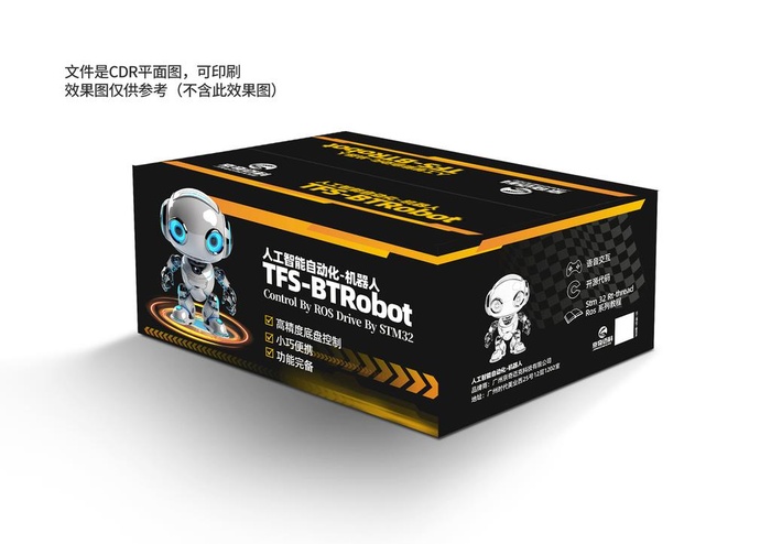 人工智能机器包装箱图片cdr矢量模版下载