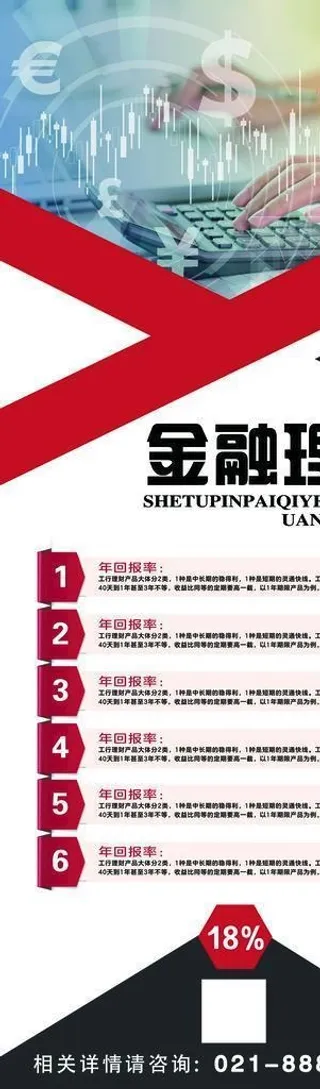 金融理财展架图片