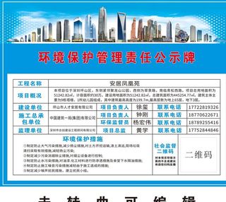 环境保护管理责任公示牌图片
