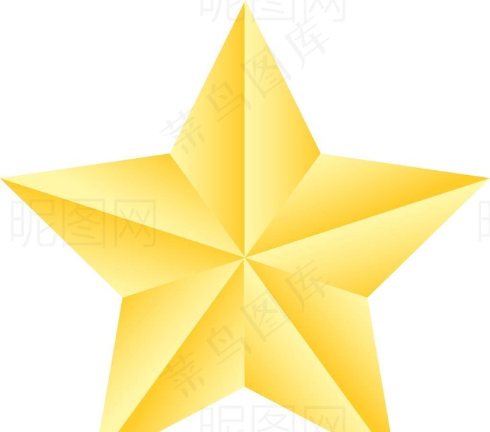 立体五星图片